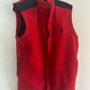 Brooks Brothers Red Sleeveless Fleece Vest